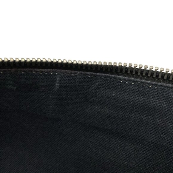 Auth GUCCI GG Supreme 474139 Dark Gray Black PVC Leather Shoulder Bag - Picture 14 of 15